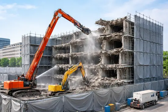 多層建築物の解体　茨城　ひたちなか・日立