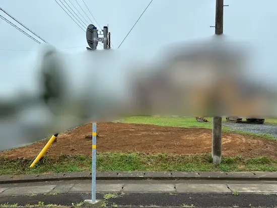 茨城県高萩市のアパート敷地を平坦に整えた整地工事完了後の様子